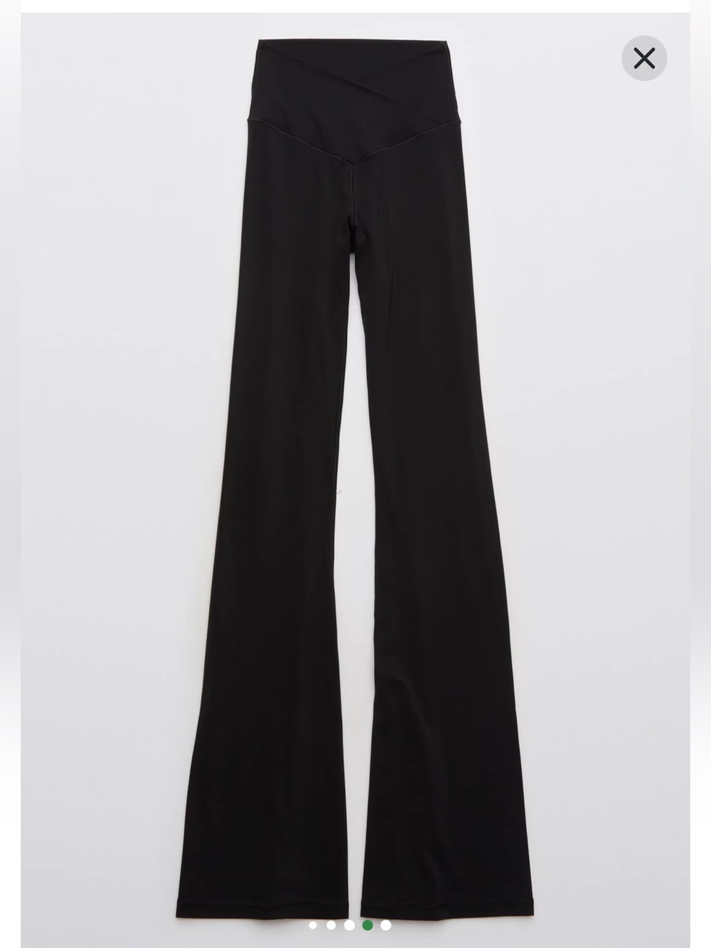 American Eagle Outfitters Black Flare Yoga Pants